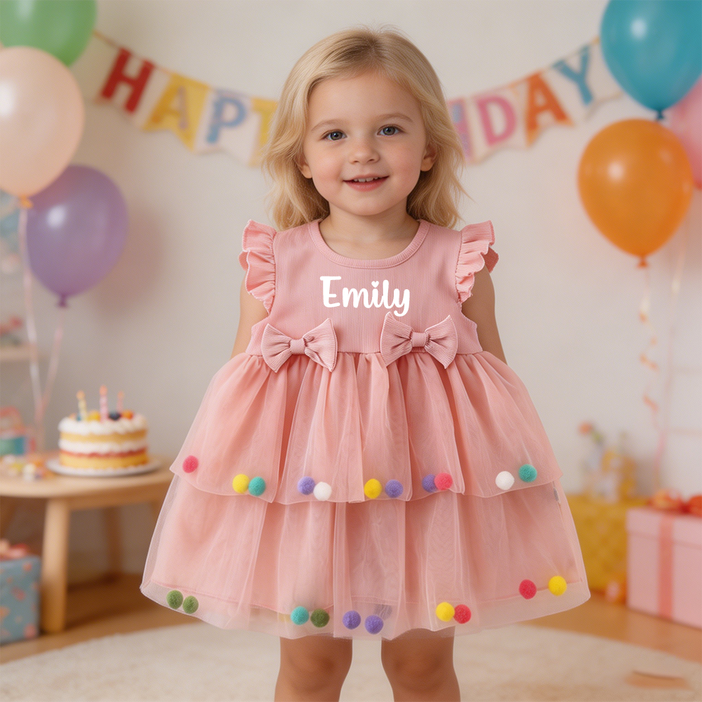Personalized Girl Colorful Tutu Dress| Dress104