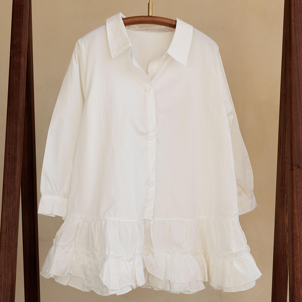 Personalized Girl Monogram White Shirt  Dress| Dress112