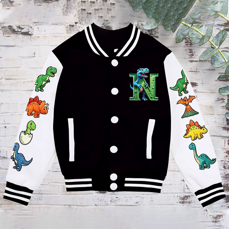 Personalized Kids Dinosaur Sports Jacket| Cloth286