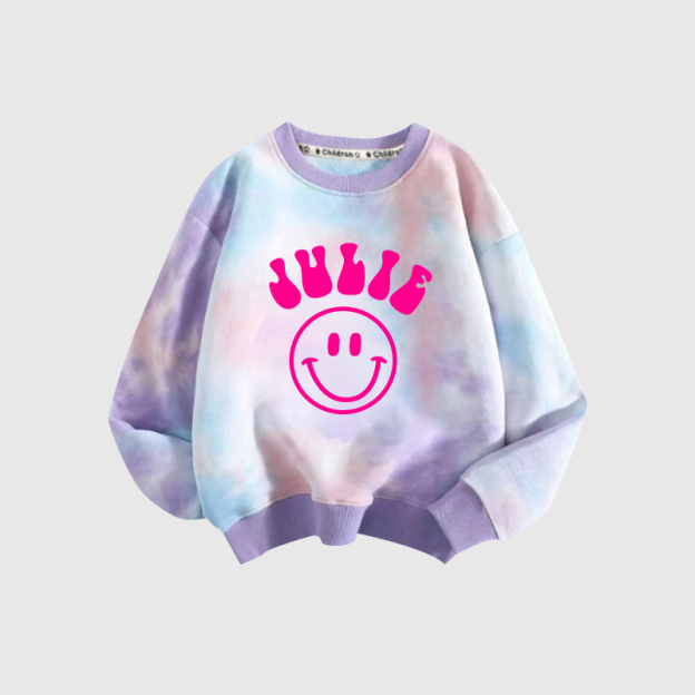 Personalized Kids Cozy Soft Happy Face Sweatshirt| Cloth96