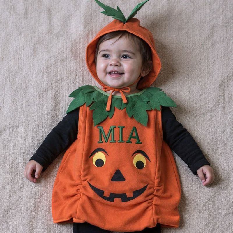 Personalized Kids Pumpkin Costume Halloween Outfit| YESHalloween17