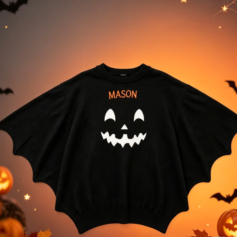 Personalized Kids Embroidered Gift Black Cape with Prop Accessories| YESHalloween20