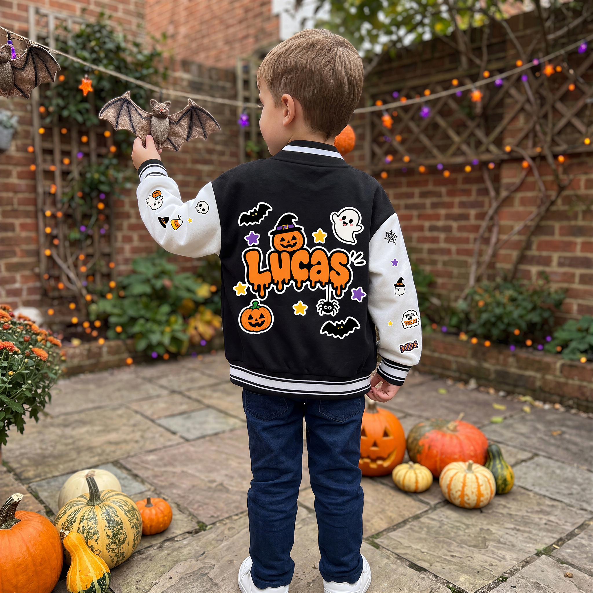 Personalized Halloween Varsity Jacket for Kids | YESHalloween21