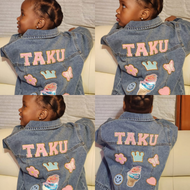 Personalized Kids Denim Patch Jacket| Cloth22