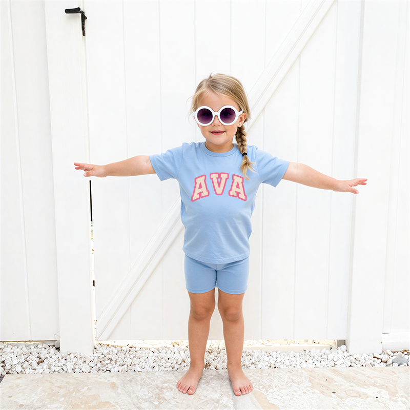 Personalized Girls Name Summer Short Set | Cloth0601