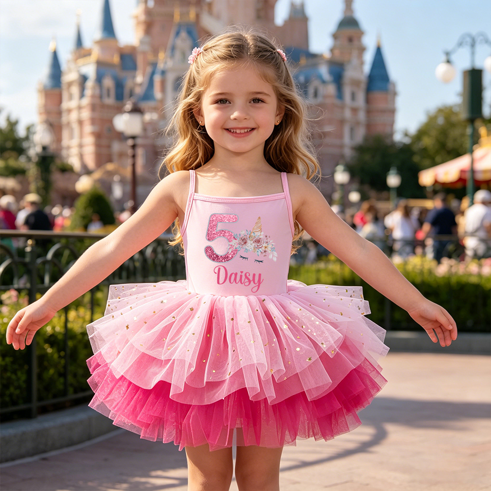 Personalized Girl Birthday Unicorn Tutu Dress| Dress97