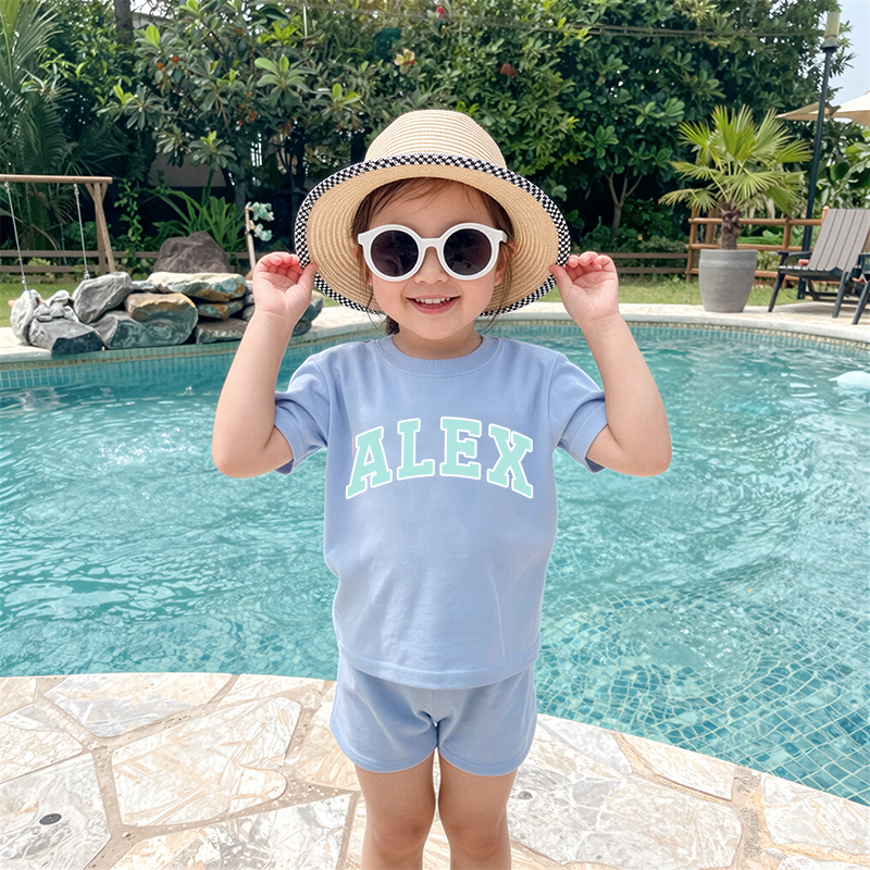 Personalized Girls Name Summer Short Set | Cloth0601