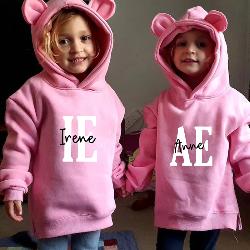 Personalized Kids Unisex Bear Hoodie| Cloth102