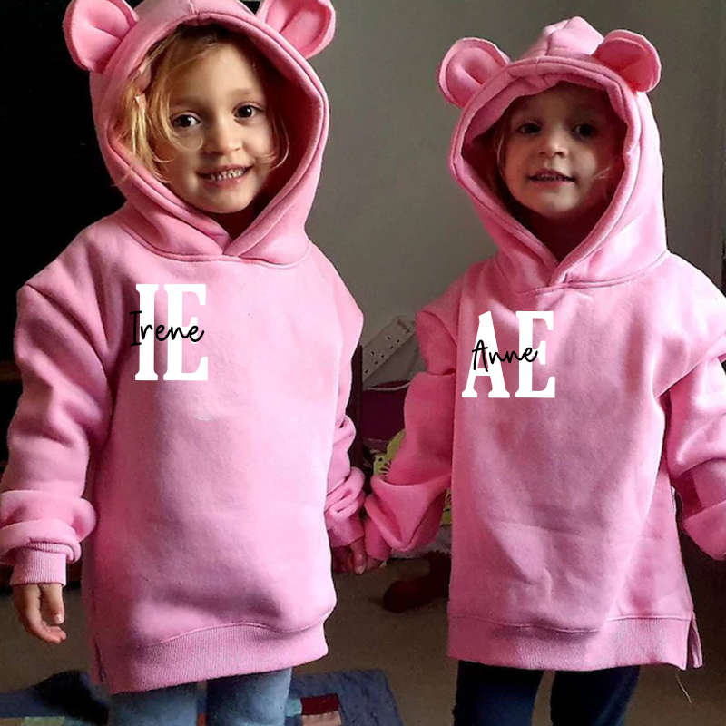 Personalized Kids Unisex Bear Hoodie| Cloth100