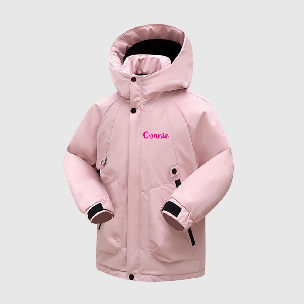 Personalized Kids Winter Warm Windproof Water-Resistant Jacket| Cloth254