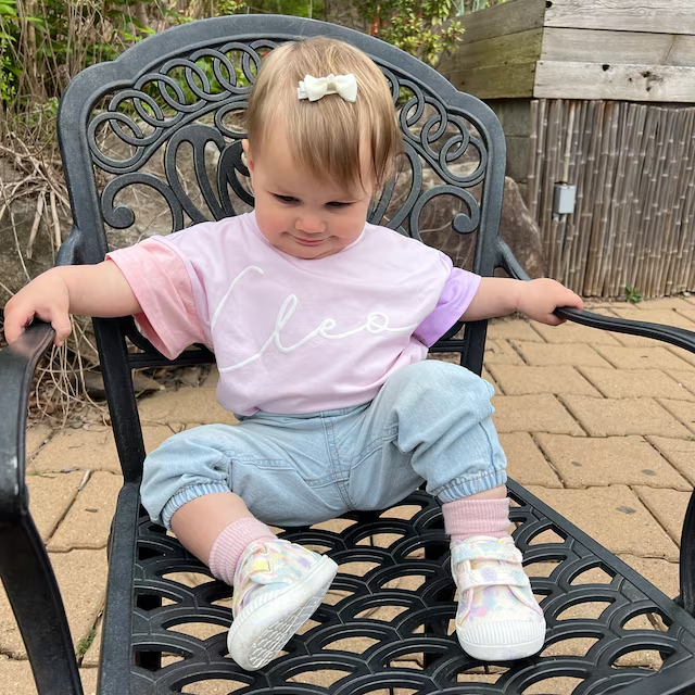 Personalized Baby Puff Name Short Sleeve Shirt Romper| BBCloth48