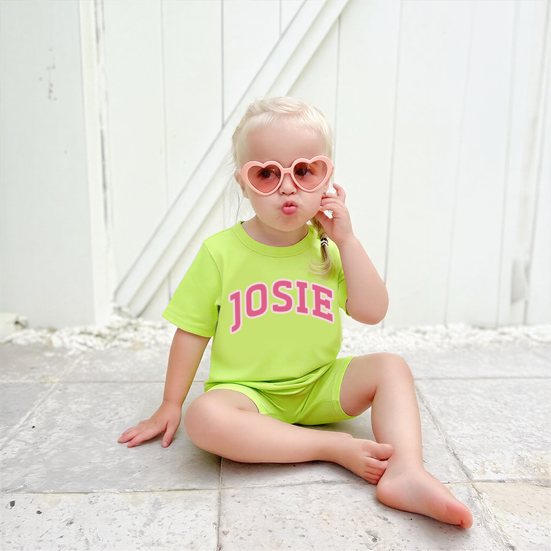 Personalized Girls Name Summer Short Set | Cloth0601