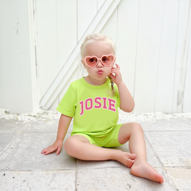 Personalized Girls Name Summer Short Set | Cloth0601