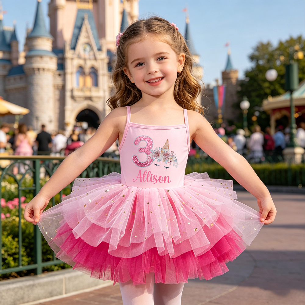 Personalized Girl Birthday Unicorn Tutu Dress| Dress97
