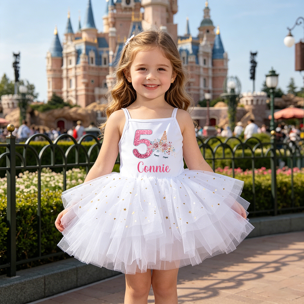Personalized Girl Birthday Unicorn Tutu Dress| Dress97