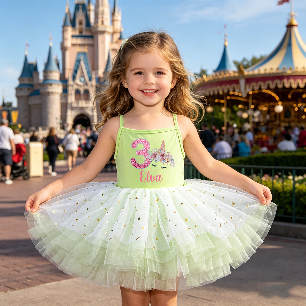 Personalized Girl Birthday Unicorn Tutu Dress| Dress97