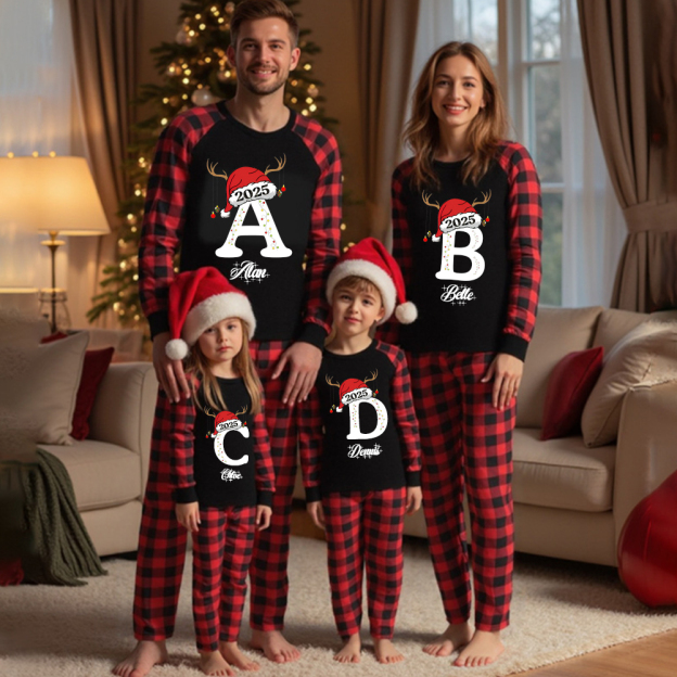 Personalized Family Christmas Pajamas Set| Match06