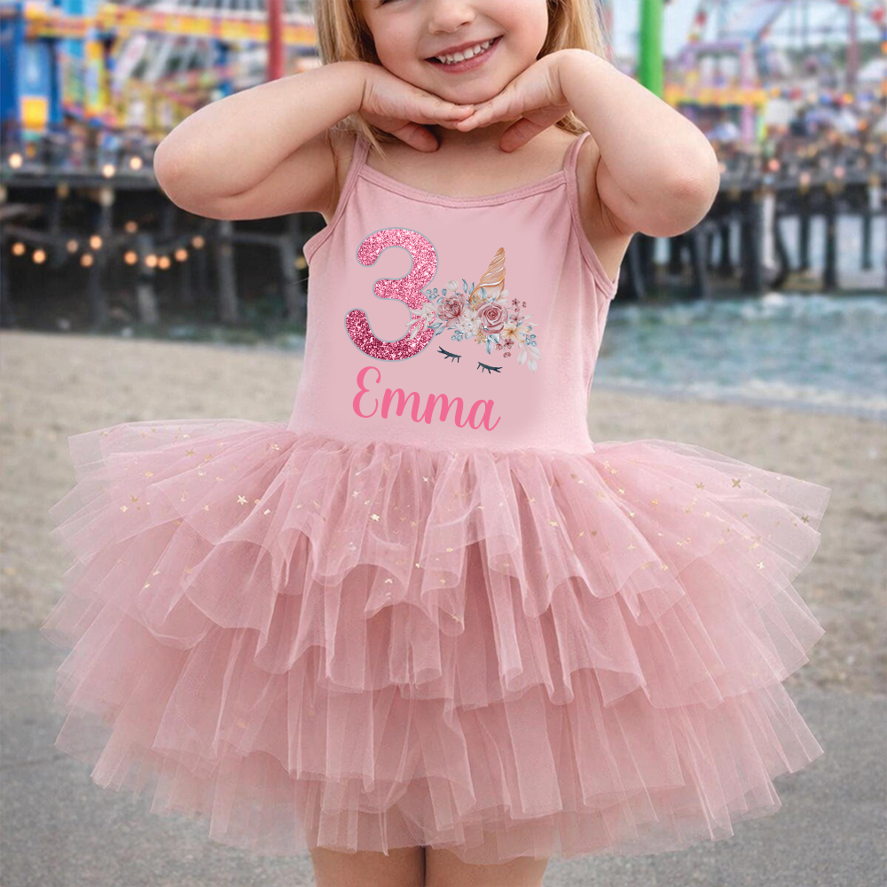 Personalized Girl Birthday Unicorn Tutu Dress| Dress97