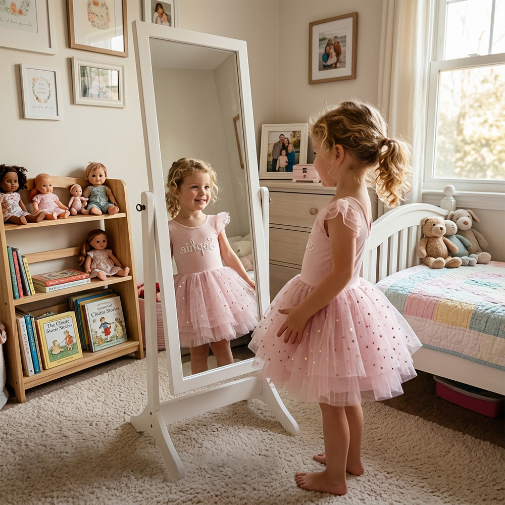 Personalized Hand Embroidered Girl Ballet Dance Tutu Dress| Dress106