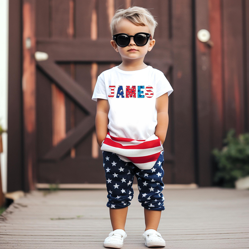 Personalized Kid 4th Of July Independence T-Shirt| Cloth1462