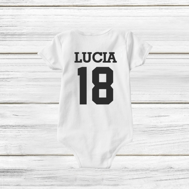 Personalised Dad and Baby Last Name Number Matching Shirts| Match02