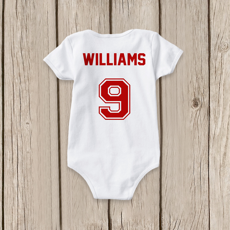 Personalized Baby Newborn Baseball Onesie| BBCloth36