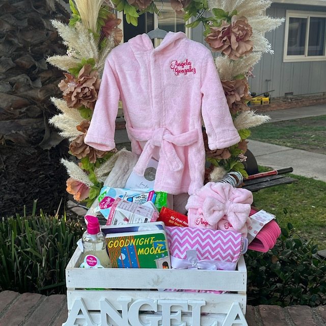Personalized New Baby Cozy Shower Robe| BBcloth83