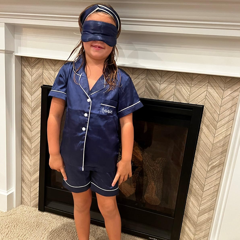 Personalized Kids Silk Pajamas| Cloth74