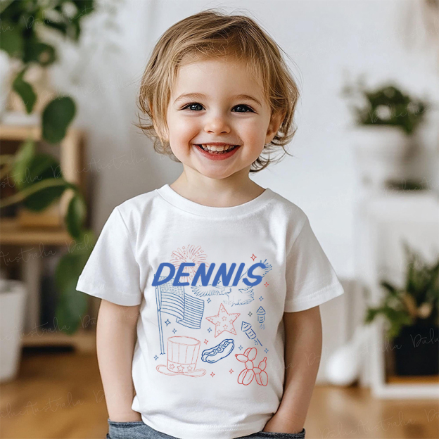 Personalized Kid 4th Of July Independence T-Shirt| Cloth1458