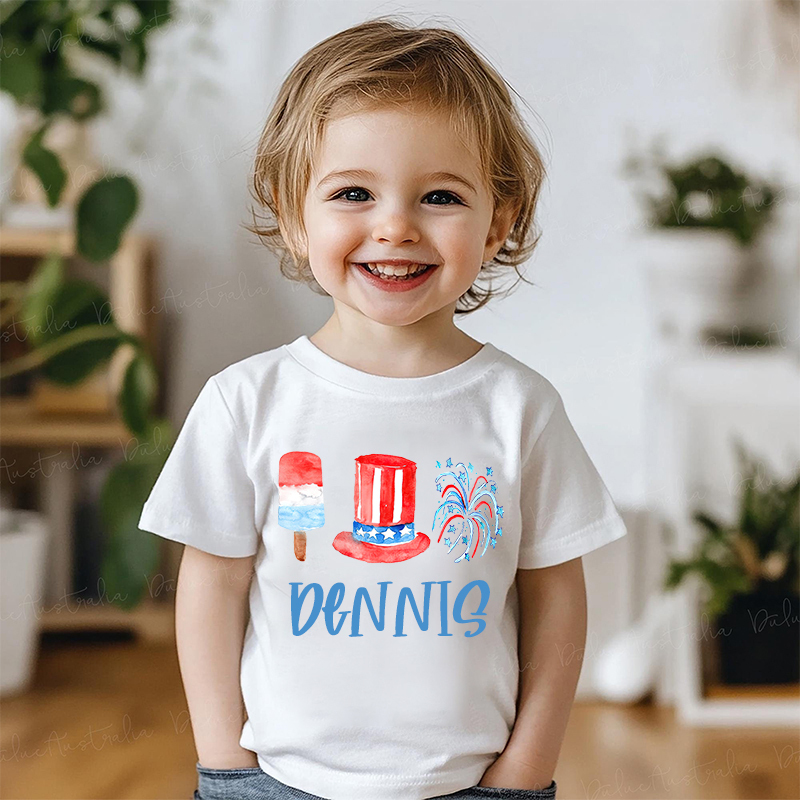 Personalized Kid 4th Of July Independence T-Shirt| Cloth1464