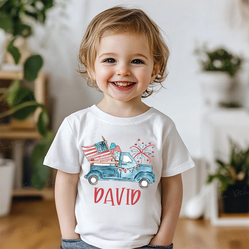 Personalized Kid 4th Of July Independence T-Shirt| Cloth1465