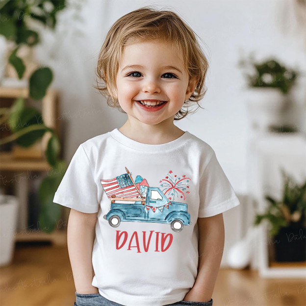 Personalized Kid 4th Of July Independence T-Shirt| Cloth1465