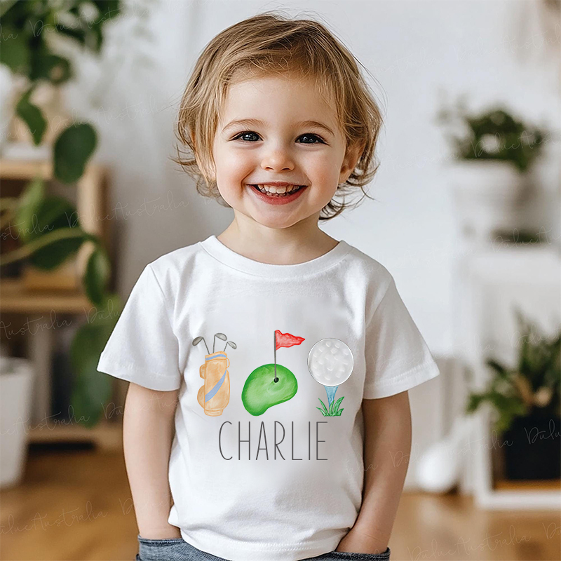Personalized Kid Future Golfer Name T-Shirt| Cloth1433