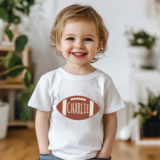 Personalized Boy Football Name T-Shirt| Cloth1426