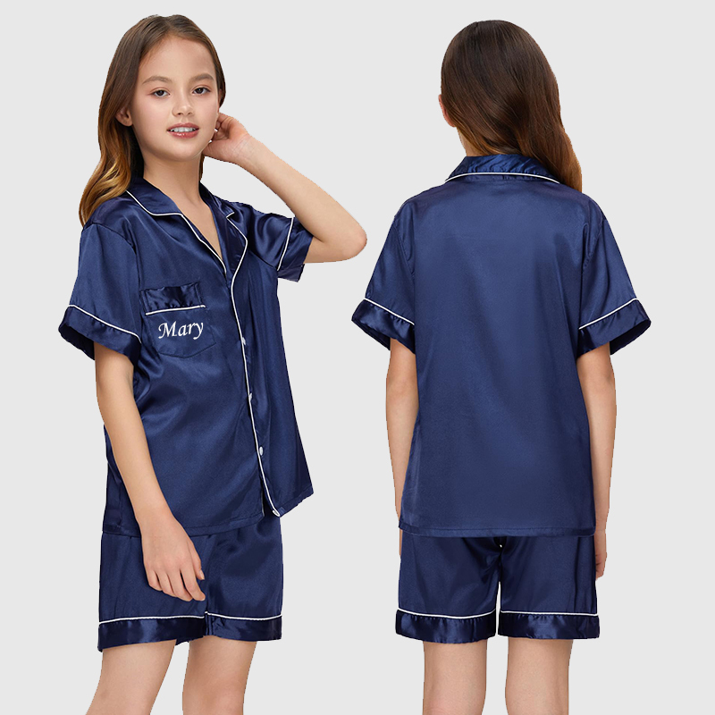 Personalized Kids Silk Pajamas| Cloth74