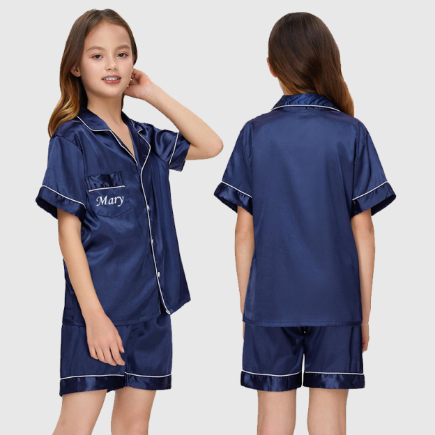 Personalized Kids Silk Pajamas| Cloth74