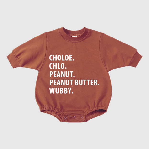 Personalized Kids Name Sweatshirt Romper| Cloth50