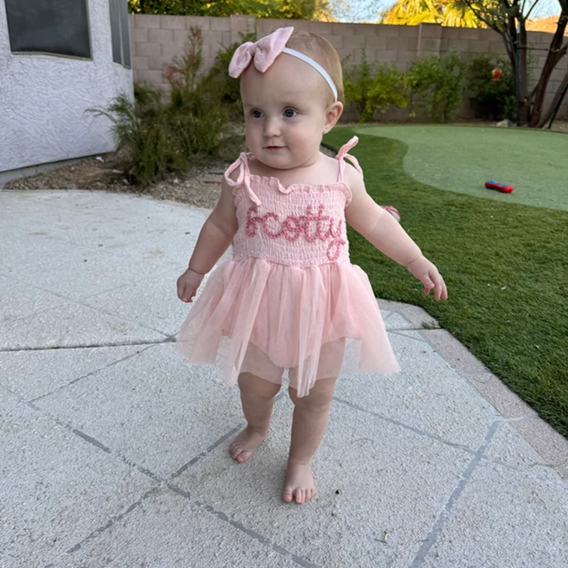 Personalized Baby Embroidered Baby Romper| BBCloth40