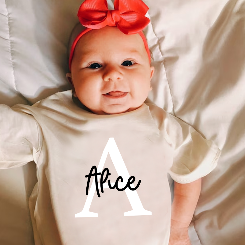 Personalized Baby Name Color Bubble Romper| BBCloth44