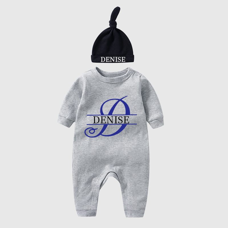 Personalized Baby Split Monogram Alphabet Going Home Sets| BBCloth52