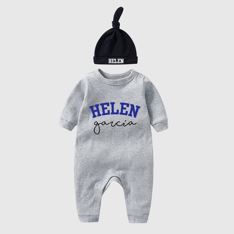 Personalized Baby With Hat Cozy Going Home Sets| BBCloth65