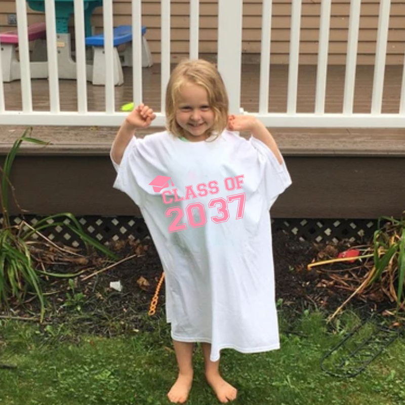 Personalized Kids Class Of Class Of 2037 Handprint Shirt | Cloth181