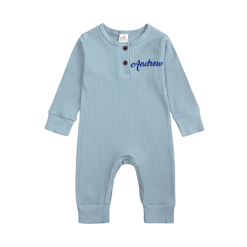 Personalized Baby Solid Color Cozy Onesie| BBcloth69