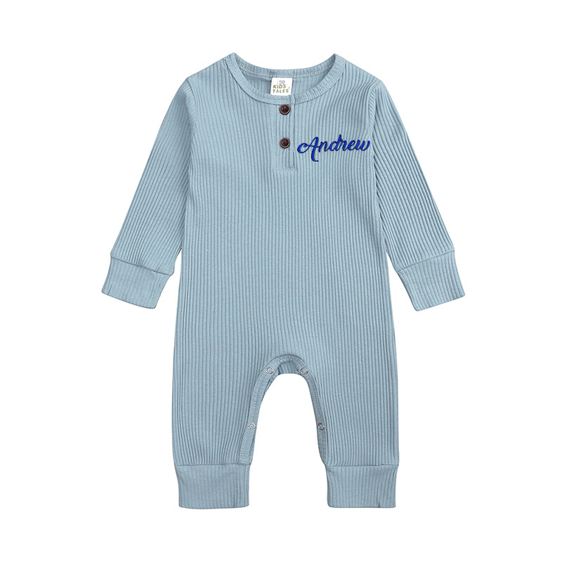 Personalized Baby Solid Color Cozy Onesie| BBcloth69