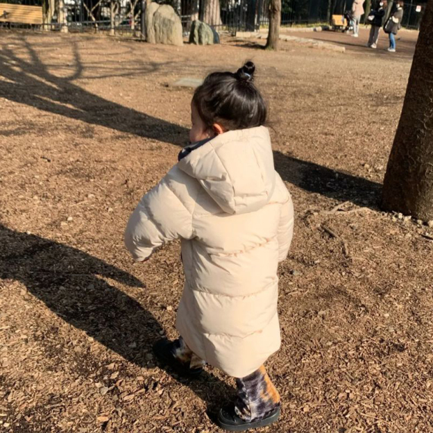 Personalized Kid Leather Patch Winter Thickened Warm Jacket| Cloth211