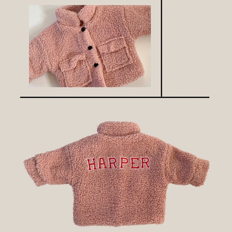 Personalized Hand Patch Kids Warm Sherpa Jacket | Cloth113