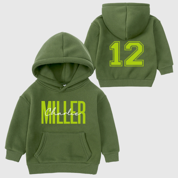 Personalized Kids Name Soccer Cozy Hoodie| Cloth11603