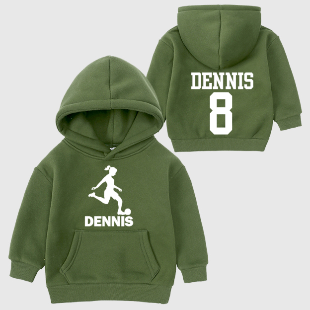 Personalized Kids Football Cozy Hoodie| Cloth11604