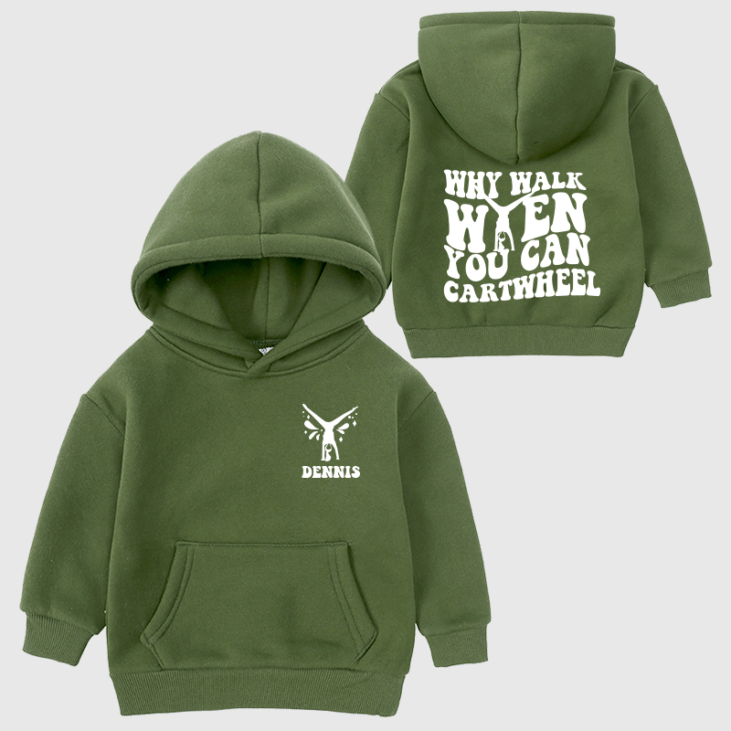 Personalized Kids Gymnastics Cozy Hoodie| Cloth11605