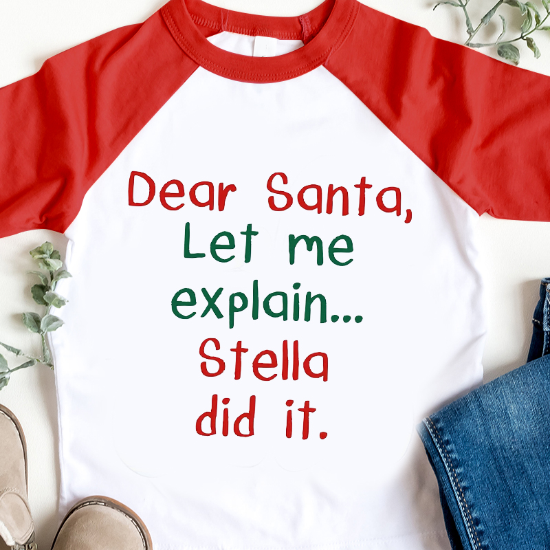 Personalized Kids Christmas Shirt| Cloth12420